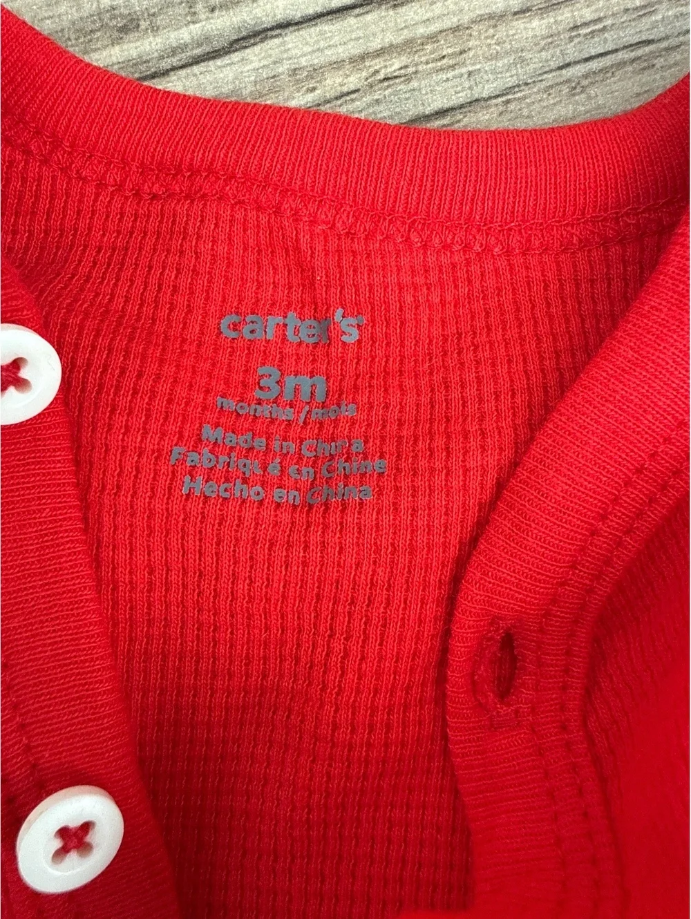 Carter's 3M Santa's Helper Red Baby Footed Pajamas